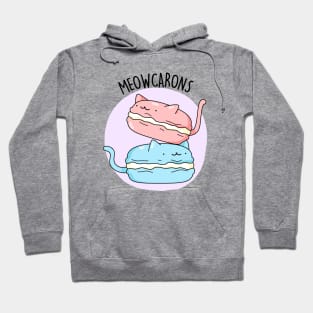 Meowcaron Cute Cat Macaron Pun Hoodie